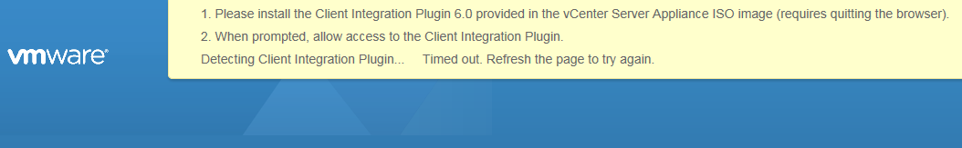 Please install the client integration plugin